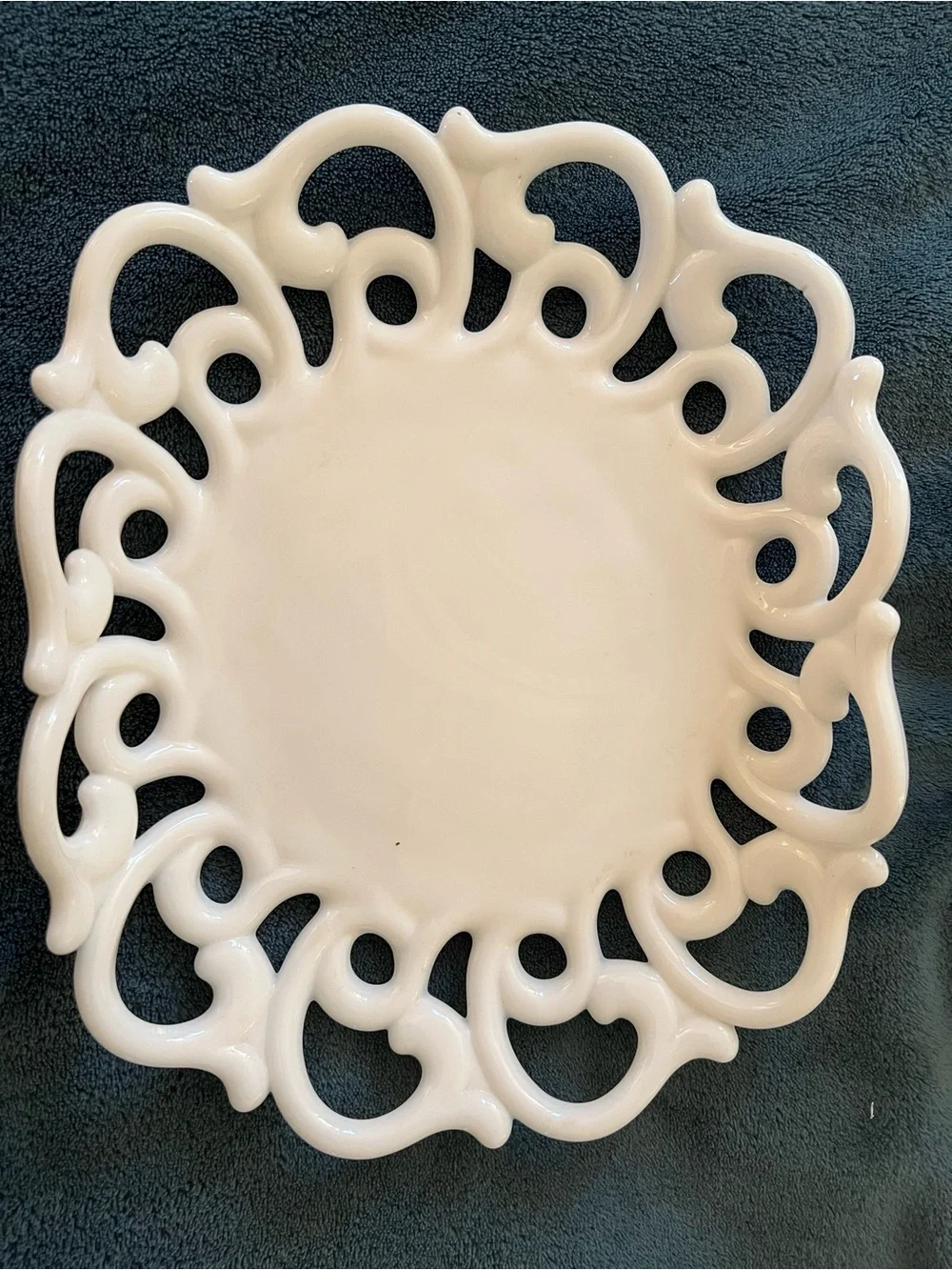 vintage Fostoria Monroe milk glass  